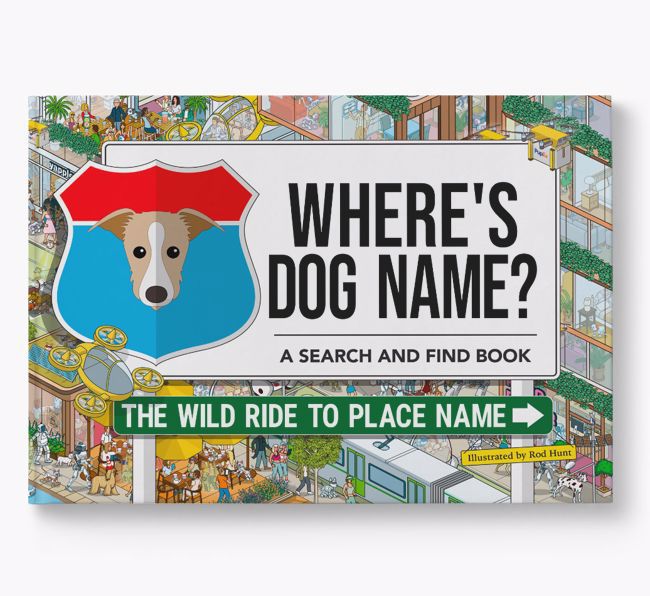 Personalised Lurcher Book: Where's Dog Name? Volume 3